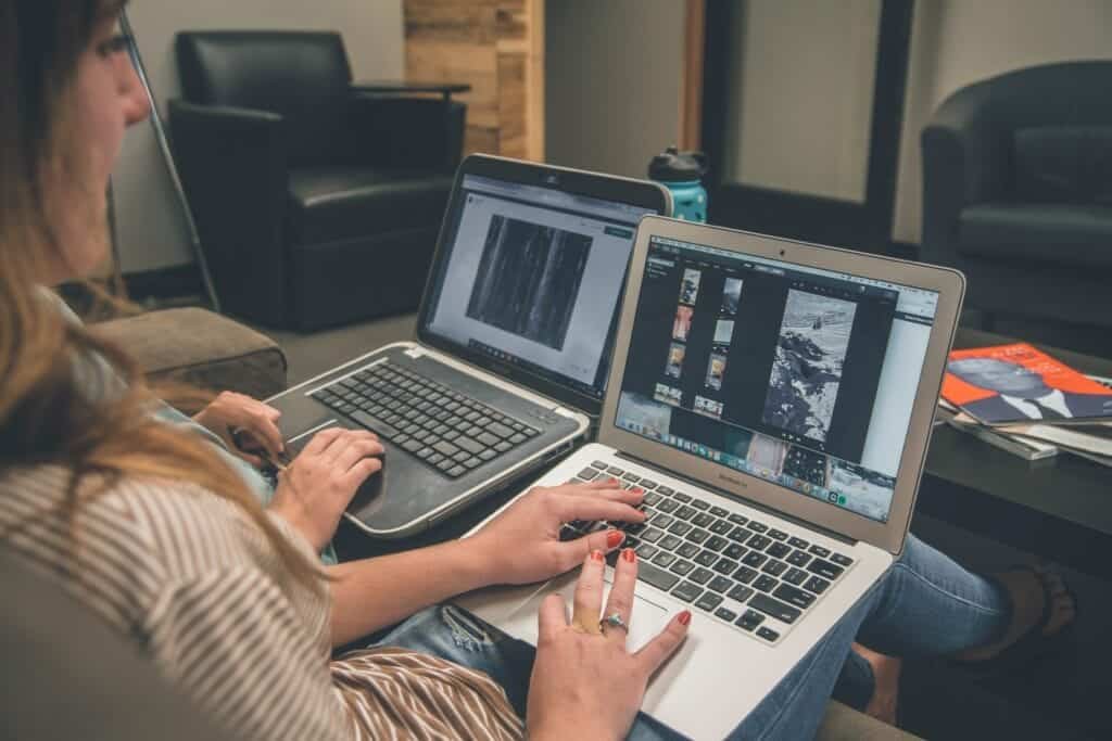 web designing and development is shown